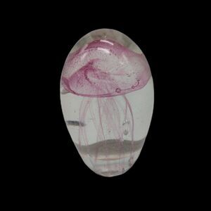 SPI Home Jellyfish Paperweight Pink Glow In The Dark Bubbles Beach Sea Coastal